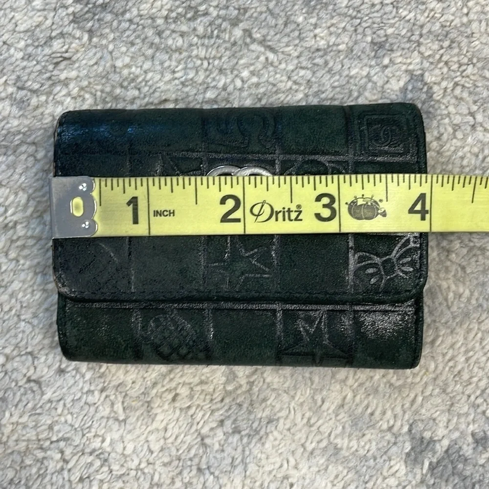 Chanel Precious Symbols Quilted Chocolate Bar Key Holder Case Black 6 Key